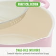 thumbnail image 3 of Stockpot GreenLife de cerámica antiadherente de 6 cuartos de galón con tapa de vidrio, color rosa, 3 of 6