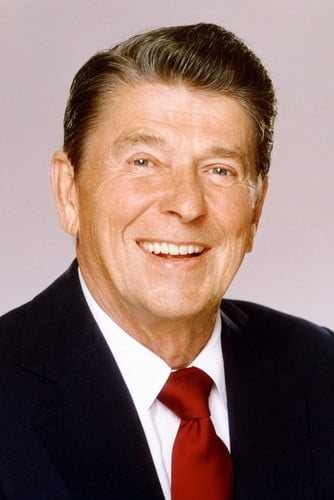 Ronald Reagan American Flag Photo Inch Poster 24x36 inch