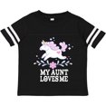 thumbnail image 3 of Inktastic My Aunt Loves Me Unicorn Girls Toddler T-Shirt, 3 of 5
