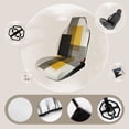 thumbnail image 3 of Beige And Black And Yellow Squares Car Seat Covers Front Seats Universal Fit for Cars SUV Truck Auto Interior Accessories, 3 of 3