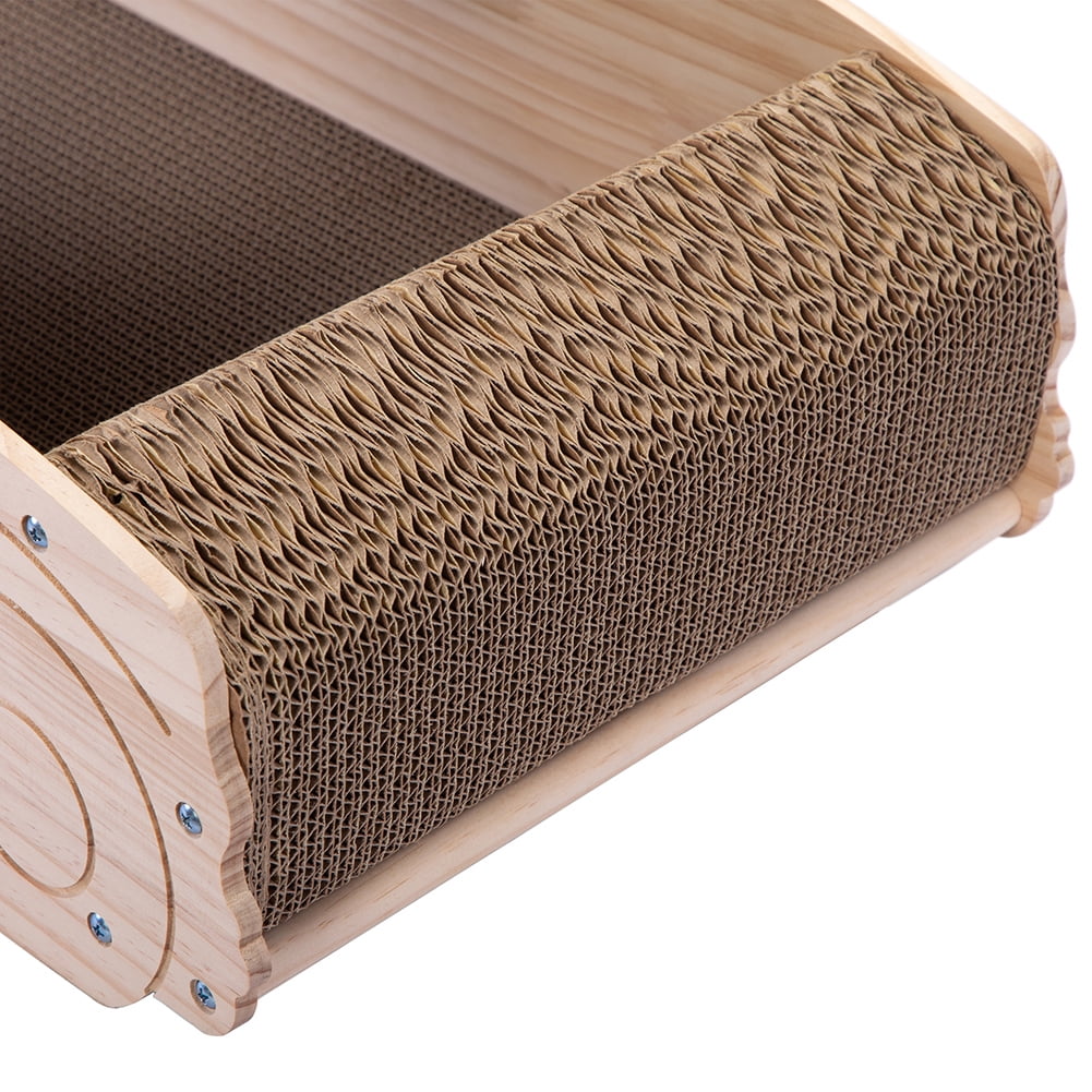 Canddidliike Cat Scratching Post Cardboard, Cat Scratcher Lounge, Scratch Pad with Catnip, Cat Bed Couch for House Canddidliike Cat Scratching Post Cardboard, Cat Scratcher Lounge, Scratch Pad with Catnip, Cat Bed Couch for House