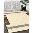 thumbnail image 3 of Ahgly Company Machine Washable Indoor Rectangle Contemporary Light French Beige Brown Area Rugs, 7' x 9', 3 of 7