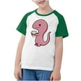 thumbnail image 4 of RXIRUCGD 2025 Vêtements d'Été pour Enfants Tout-Petits Garçons Filles Mode Mignon Col Rond Imprimé Manches Courtes Haut, 4 of 7