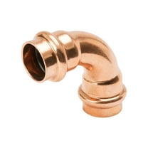Streamline 4848545 0.5 Press x 0.5 in. Dia. Press Copper 90 Deg Elbow