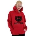thumbnail image 5 of Cattitude Funny Cat Ladies Pet Lovers Hoodie Sweatshirt Women Brisco Brands X, 5 of 6