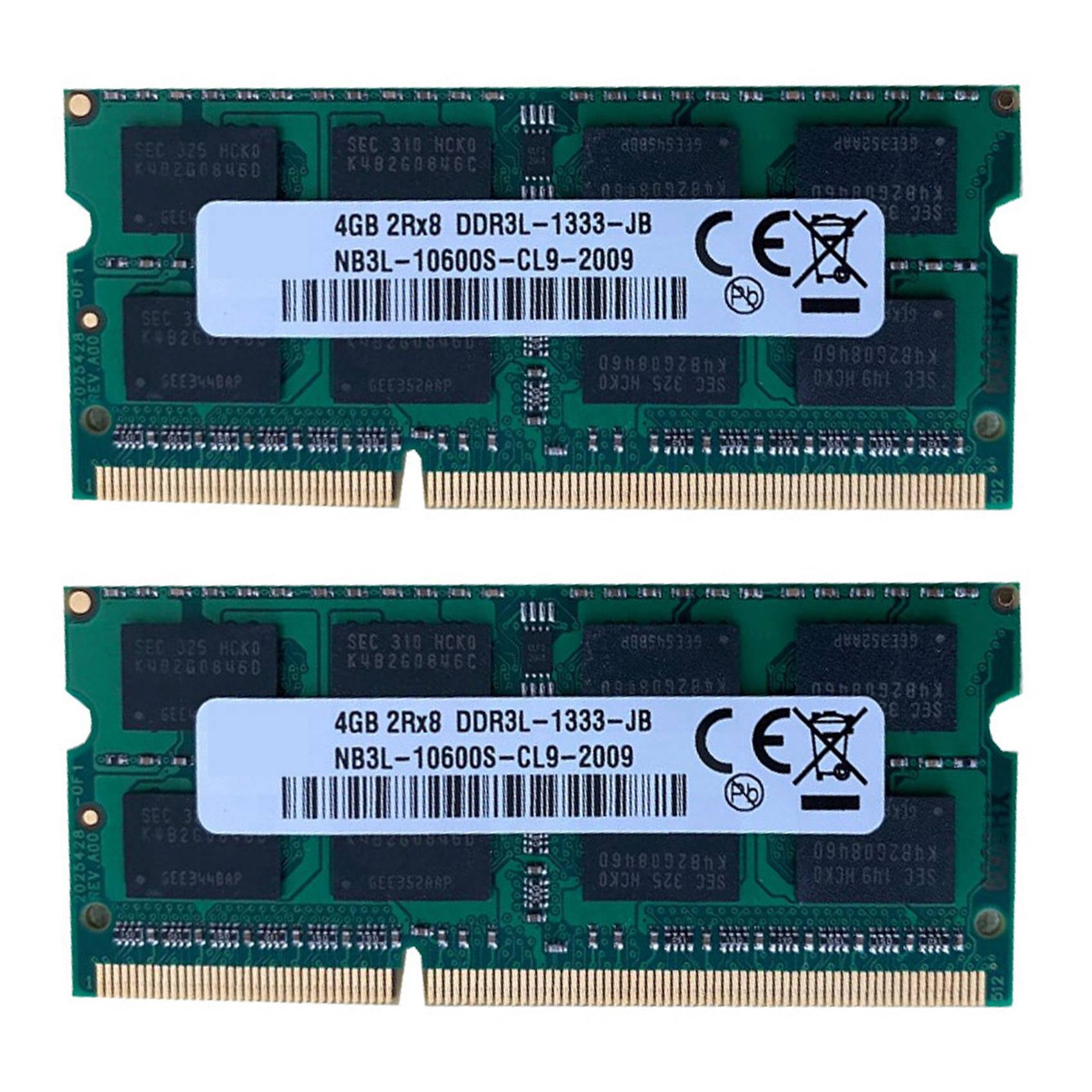 Parametre fly bevægelse 2X DDR3 4GB Laptop Ram Memory 1333Mhz PC3-10600 204 Pins SODIMM Support  Dual Channel for Intel AMD Laptop Memory - Walmart.com