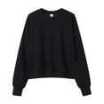 thumbnail image 6 of Oversized Crewneck Sweatshirts for Women Warm Comfy Fleece Cute Sweatshirts | No Hood Scoop Neck, Over Sized Loose Fitted, Lightweight Soft Cozy, Teens Juniors Boyfriend,2XL, 6 of 6