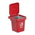 thumbnail image 2 of Trash Can Shaped Desk Decor 1pc Plastic Desktop Figurine for Office Home Bathroom Living Room, 2 of 9