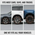 thumbnail image 2 of 30PCS Zip Treads for Tires,Universal Tire Chains Zip Ties,Universal Reusable Anti-Skid Pe Tire Chains,Cadenas Para La Nieve Universales,Anti Slip Nylon Snow Straps for Car Tires,for Snow and Ice, 2 of 7