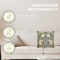 thumbnail image 3 of William Morris Pimpernel And Thyme - Paneled Pillowcase/Cushion Cover Green 18 x 18 inch, 3 of 4