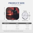 thumbnail image 3 of Naloa Lone Rider Under Red Sky Print 2-Piece Windshield Sunshade,Foldable Car Front Window Sun Shades,for Most Sedans SUV Truck-Large, 3 of 6