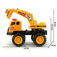 thumbnail image 2 of Children‘s Scooter Plastic Engineering Vehicle Toy Mixing Excavator Toys (Random Body Color), 2 of 9