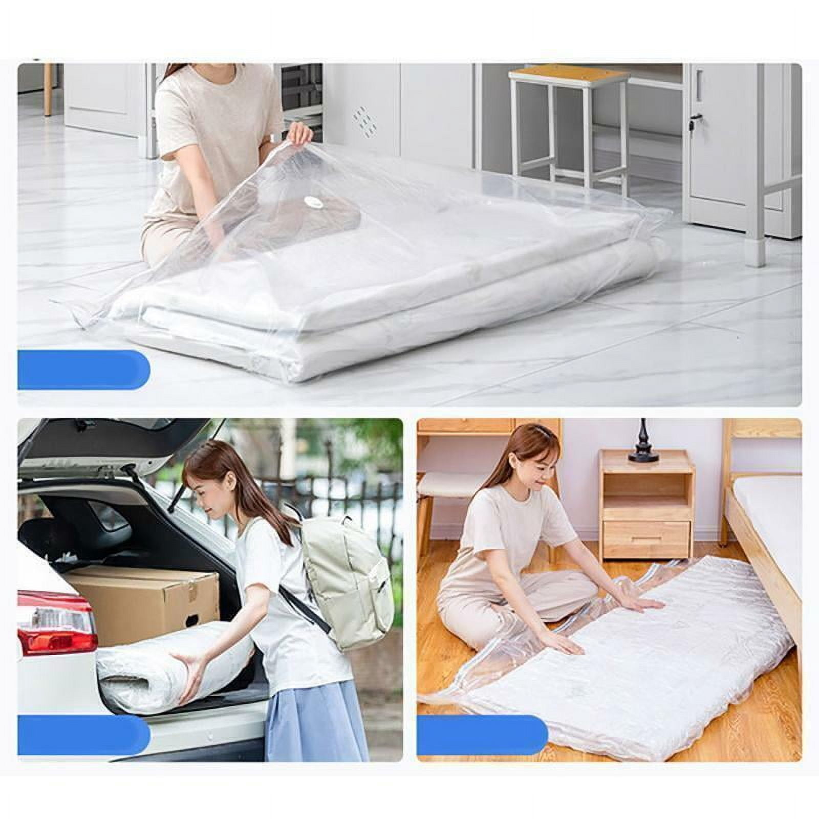 Large Foam Mattress Vacuum Storage Bags Seal Compressed Packing Bag Space Saving
