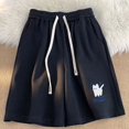 thumbnail image 2 of CONZONE Mens Basketball Shorts Elastic Waist Drawstring Athletic Shorts for Men Cartoon Graphic Lightweight Loose Fit Workout Gym Shorts With Pockets, 2 of 3