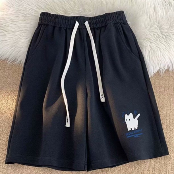 WILLBEST Pantalones Cortos Cargo para Hombre, Pantalones Cortos de Baloncesto Casuales de Corte Holgado para Hombre / Pantalones Cortos Deportivos de Verano de Cinco Pulgadas