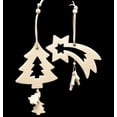 thumbnail image 2 of Club Pack of 18 Ivory White Tree And Shooting Star Felt Ornaments, 2 of 2