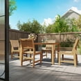 thumbnail image 4 of Wingyz Outside Dining Chairs Set of 4 Patio Side Chairs for Outdoor Porch Garden Backyard Wood Color, 4 of 10