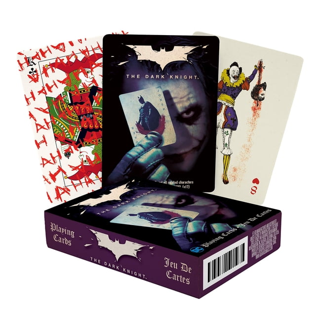 Juego de cartas AQUARIUS DC Comics con temática de Joker Dark Knight