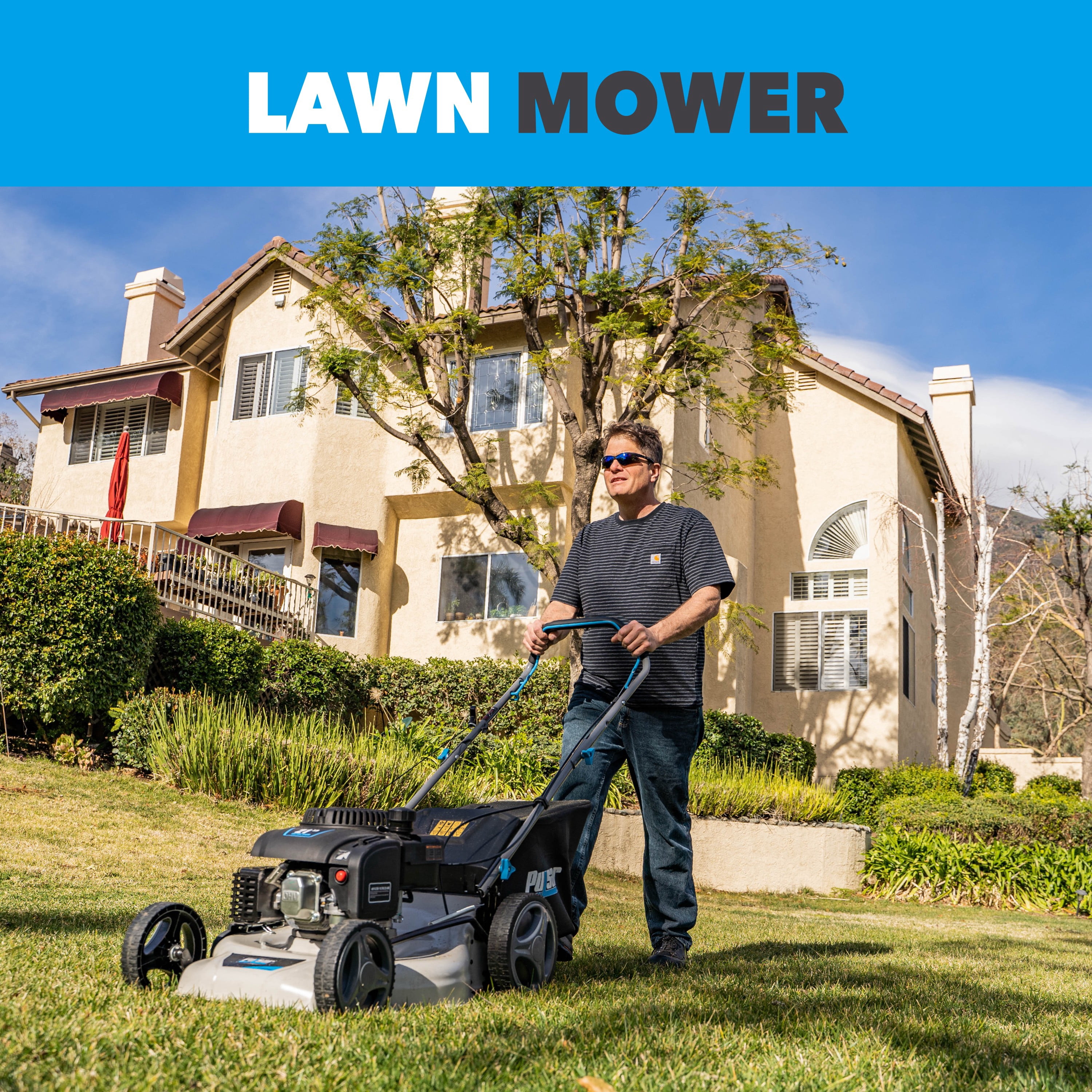 Pulsar 21" Gas Lawn Mower, 200cc 4-Stroke OHV Engine, 3-in-1 Cutting System