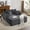 Corduroy | Gray, variant on Sunvasagoo 61" Oversized Corduroy Chaise Lounge Sofa, Deep Seat with Pillows, No Assembly