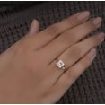 thumbnail image 2 of Cora Jewellery 1.5CT Princess Moissanite Hidden Halo Engagement Ring for Women, 10K Yellow Gold, 10.5 US, 2 of 5