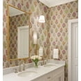 thumbnail image 3 of S4Sassy Peel & Stick Vinyl Wallpaper, Botanical Trellis Wall Paper Contact Paper Waterproof- Gray, 25"X 360", Textured Removable Asian Style Covering For Home Decor In Bedrooms & Living Areas, 3 of 9