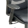 thumbnail image 1 of Scranton & Co Eco Leather Mesh Back Office Chair in Black, 1 of 3