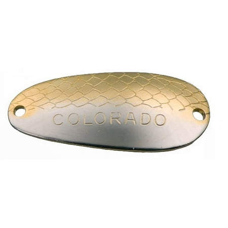UPC: 0013921730413 | Thomas Colorado Minnow Wobbler Spoon Freshwater Fishing Lure Nickel/Gold 1/2 1/4 oz.