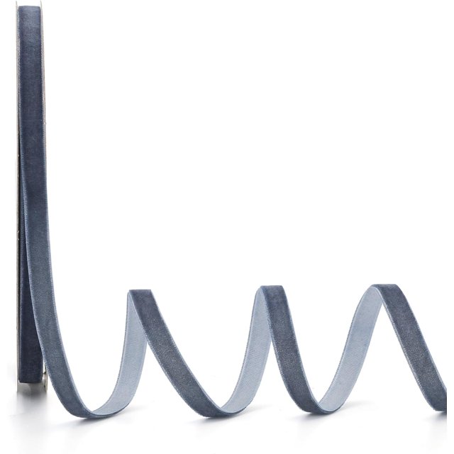 Cinta de terciopelo de café Ewaymado de 1/4 pulgadas x 20 yardas, ideal para envolver regalos, lazos para el cabello, Navidad, decoración de fiestas de bodas (café de 1/4 pulgadas)
