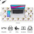 thumbnail image 5 of Long Mouse Pads for Desk,White Cow Engineer Pattern Desk Mats on Top Of Desks, Desk Mouse Pad Extra Large with 3mm Non-Slip Base and Stitched Edge for Gaming,Office,Work,Home 35.4"x15.7", 5 of 6