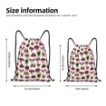 thumbnail image 2 of Saiise Halloween Mouth Pattern Sports Drawstring Backpack - String Swim Gym Bag with Wet Proof Pocket for Women&Men-Small, 2 of 6