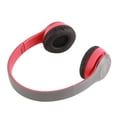 thumbnail image 3 of Auriculares Bluetooth plegables, graves potentes, ergonómicos, inalámbricos, deportivos, para estudiantes, adultos, hogar, oficina, escuela, color rojo, 3 of 11