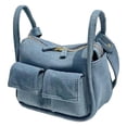 thumbnail image 1 of Bolsos Hombro para Mujer Denim Ladies Hobo Bag para Fin Semana (azul Oscuro), 1 of 8