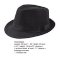 thumbnail image 5 of Wide Brim Sun Protection Hat Solid Color Boater Summer Beach Sunhat for Vacation, 5 of 6