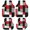 DarkRed, variant on Red Black Grey Geometric Car Floor Mats 4 Pieces, Front & Rear Auto Carpet Mats Full Set with Rubber Backing, Modern Abstract Art Luxury Universal All Weather Car Floor Protectors for SUV Truck Van