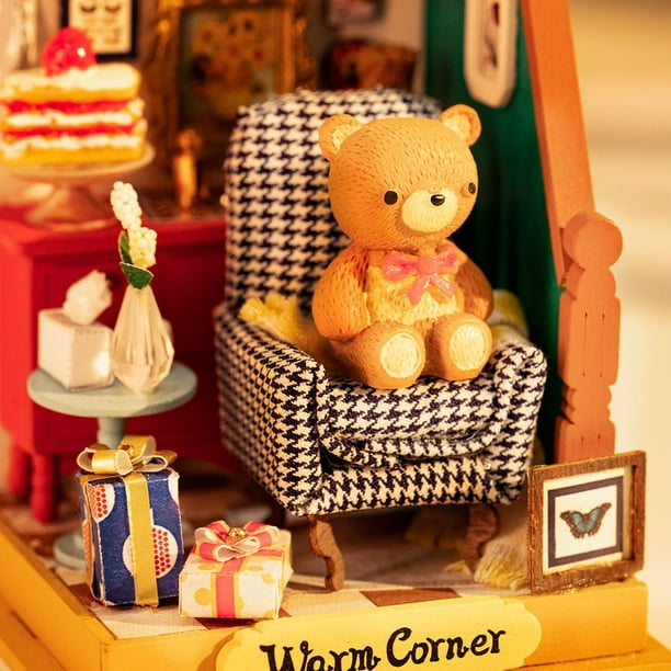 Rolife DIY Miniature House Holiday Living Room DIY Crafts Hobbies