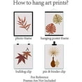 thumbnail image 4 of 4pcs Minimalist Fall Leaves Art Print Leaves Canvas Wall Art Set Print Poster Home Decor Wall Art Modern Artwork for Dressing Room Bedroom Bathroom Home Girls Gift, 4 of 7