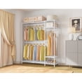 thumbnail image 6 of VIPEK X20 Expandable Clothing Rack Reach-in Closet Adjustable from 3'3" to 4'8" Heavy Duty Garment Racks ,White, 6 of 7
