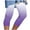 Purple, variant on LIaqionyy Womens Gradient Plus Size Yoga Pants High Waisted Stretch Capri Leggings Casual Workout Comfy Tights