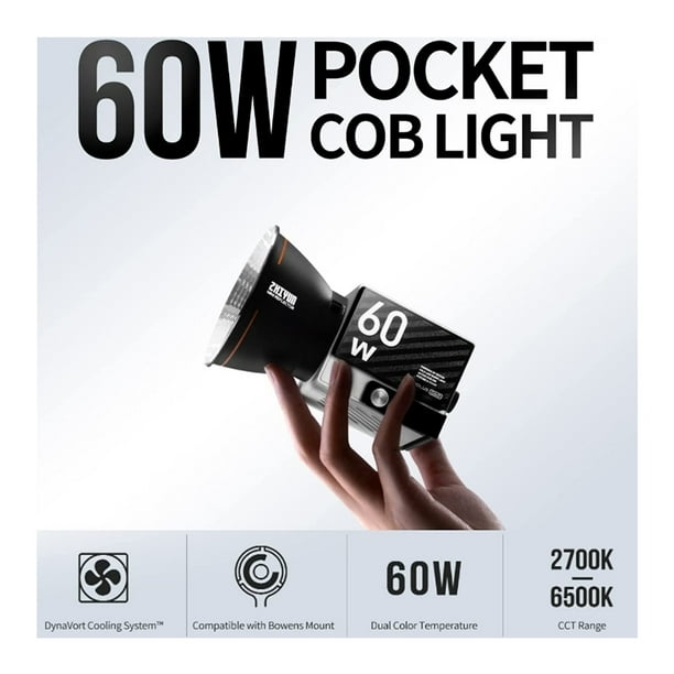 Zhiyun MOLUS G60 Bi-Color Pocket COB Monolight (Combo Kit) Zhiyun MOLUS G60 Bi-Color Pocket COB Monolight (Combo Kit)
