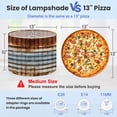 thumbnail image 2 of Lampshades 2 Pack Rusty Corrugated Metal Texture Blue Gray Brown Weathered 13"x13"x10" Light Shade for Table Lamps Floor Lamp Shades Lampshade Replacement Easy Assembly, 2 of 8