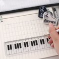 thumbnail image 4 of 6pcs/box, Piano Keys Style Stationery Set Pencil Pouch Student Gifts Cartoon Stationery Supplies, Back To School, School Supplies, Kawaii Stationery, Colors For School, Stationery, Writing Pens, 4 of 5