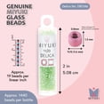 thumbnail image 3 of Miyuki Delica Seed Beads – Size 11/0 (1.6 mm), DB1246, Transparent Lime AB, 7.2 g, Approx. 1440 Beads, 3 of 7