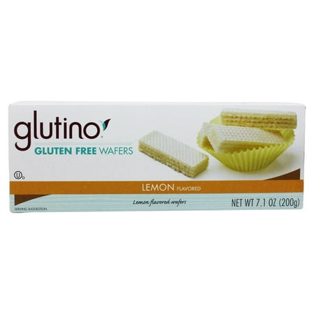 (3 Pack) GlutinoÃÂÃÂ® Gluten-Free Lemon Flavored Wafers 7.1 oz. (Best Lemon Cookies In The World)