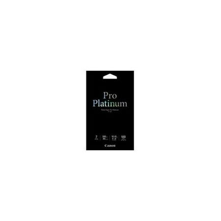 Canon Photo Paper Pro Platinum - 4 in x 6 in 100 sheet(s) photo paper - for PIXMA MG5720, MG5721, MG5722, MG6821, MG6822, MG7720, TS5020, TS6020, TS8020, TS9020