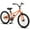 Orange, variant on 20 Inch Kids Bike for Age 7-12 Years Old, Lightweight Children Bicycle with Adjustable Seat, Front V-Brake and Rear Coaster Brake, Kids Bicycle for Boys Girls, Cyan