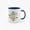 Deep Blue, variant on 11 Ounce "Best Dad Ever" Ceramic Mug with Burger & Grill Tools Design - Black Handle Coffee Cup for Father's Day Gift