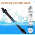 thumbnail image 3 of 14 inch Spring Closer Adjustable Door Closer Outdoor Carbon Steel Spring Closer Screw Garden Door Closer for Household Gates Yard Fence, Bla, 3 of 5