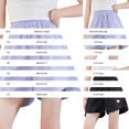 thumbnail image 3 of YunPes Girls Ruffle Athletic Shorts with Pockets High Waisted Kids Sport Shorts for Soccer Basketball Running Dance Wide Leg Short, 3 of 4