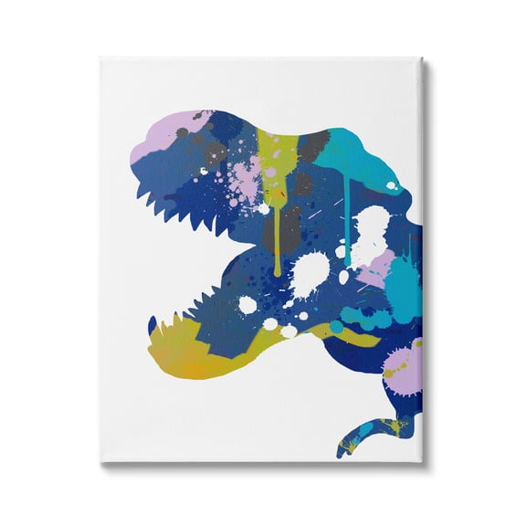 Stupell Indtries T-rex Dinosaur Silhouette Graffiti Paint Abstract Pattern,24 x 30,Design by Anna Quach
